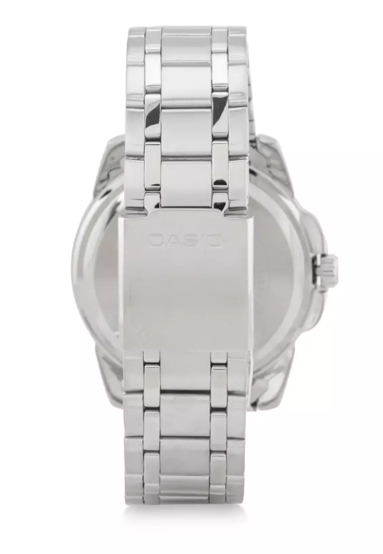 Casio Jam Tangan Pria - Silver White - Stainless Steel - MTP-1314D-7AVDF
