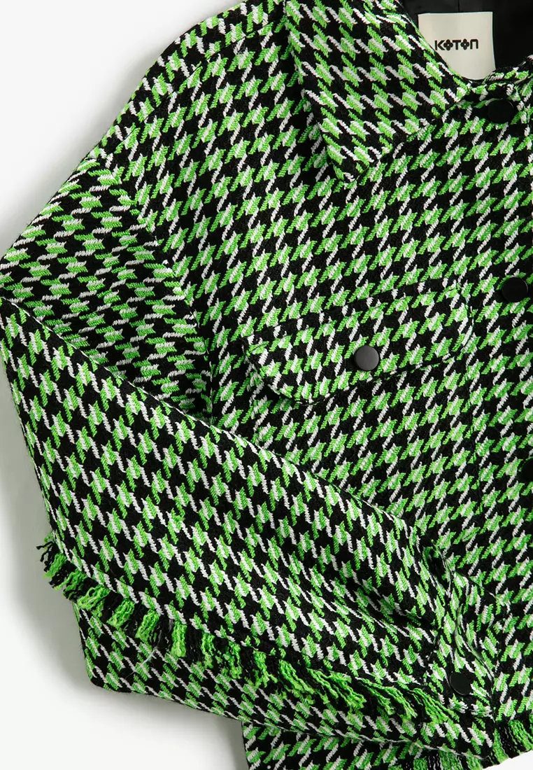 Pocket Tweed Tassel Jacket