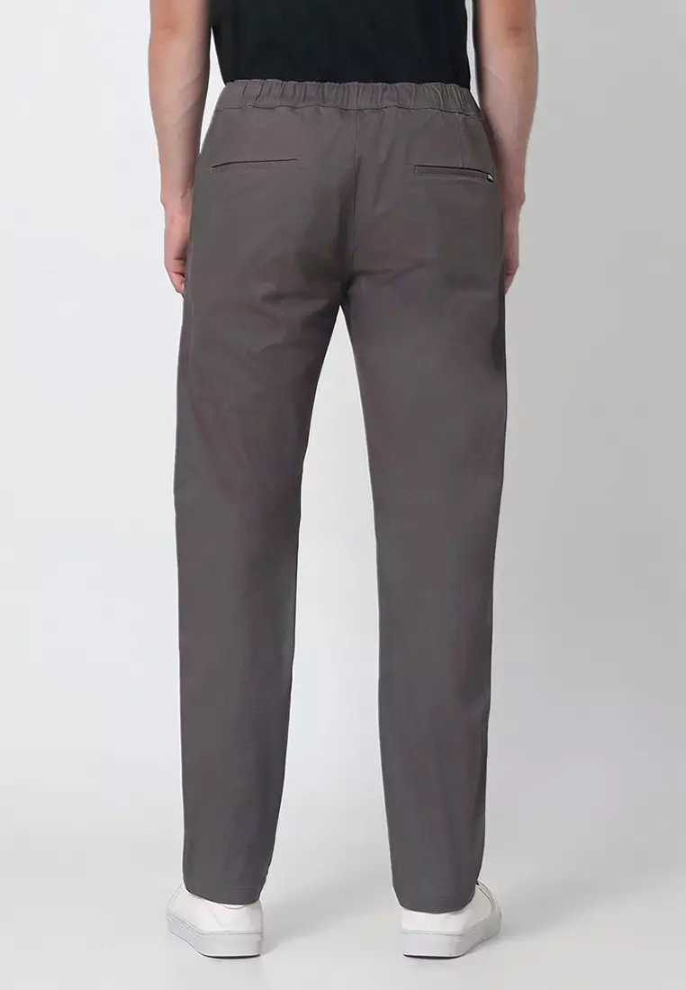 Celana Panjang Chinos Pria Reguler Fit BRISTOL GREY Celana Chino Pria Reguler Fit