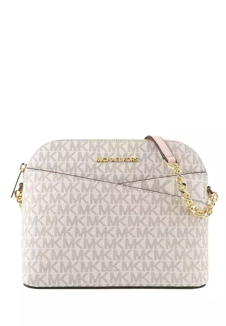 Jet Set Travel Medium Logo Dome Crossbody Bag