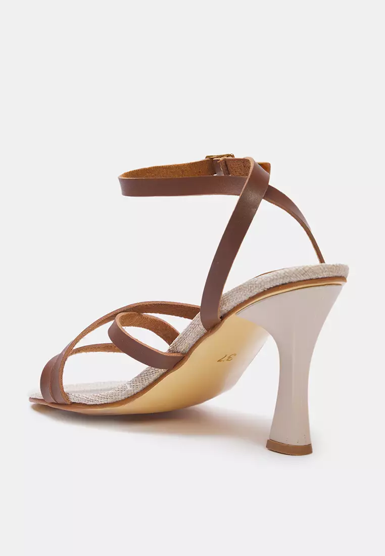 Canvas Ankle Strap Sandals