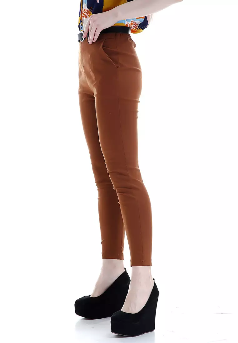 Hazel Celana Chino Wanita Bawahan Kasual Baggy Pants Woman - Milo