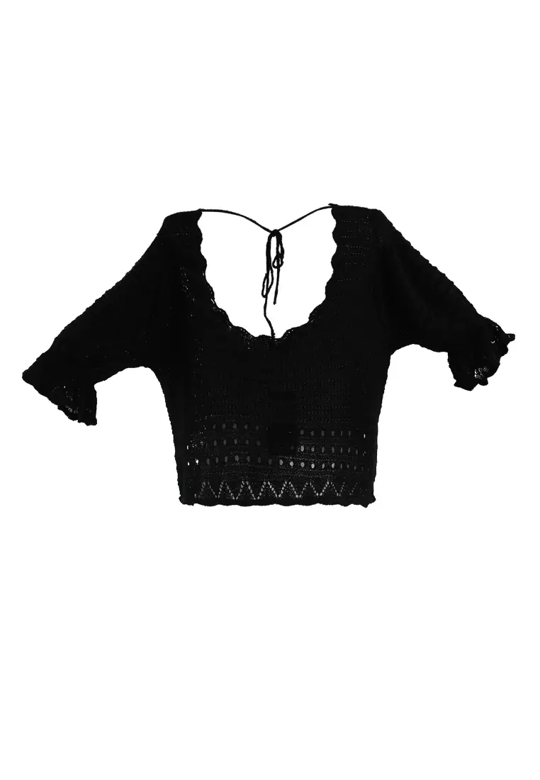 Black Classic Short-Sleeved Top