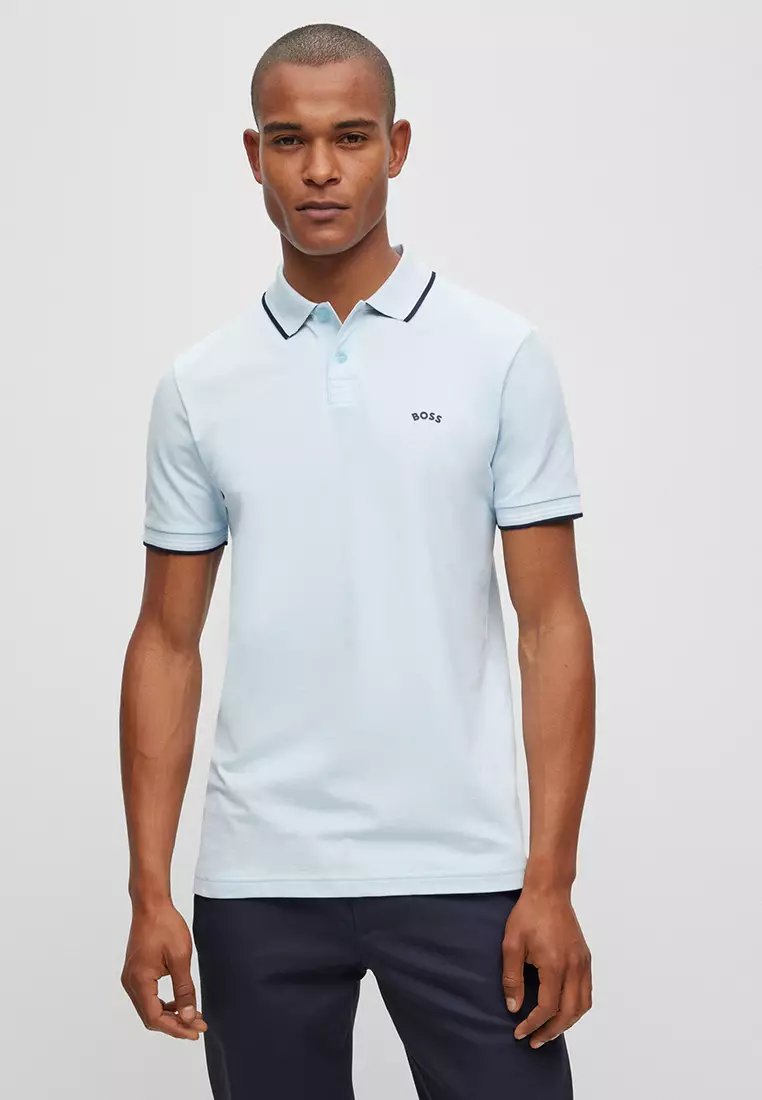 Buy BOSS Paul Curved Polo Shirt 2024 Online | ZALORA Philippines
