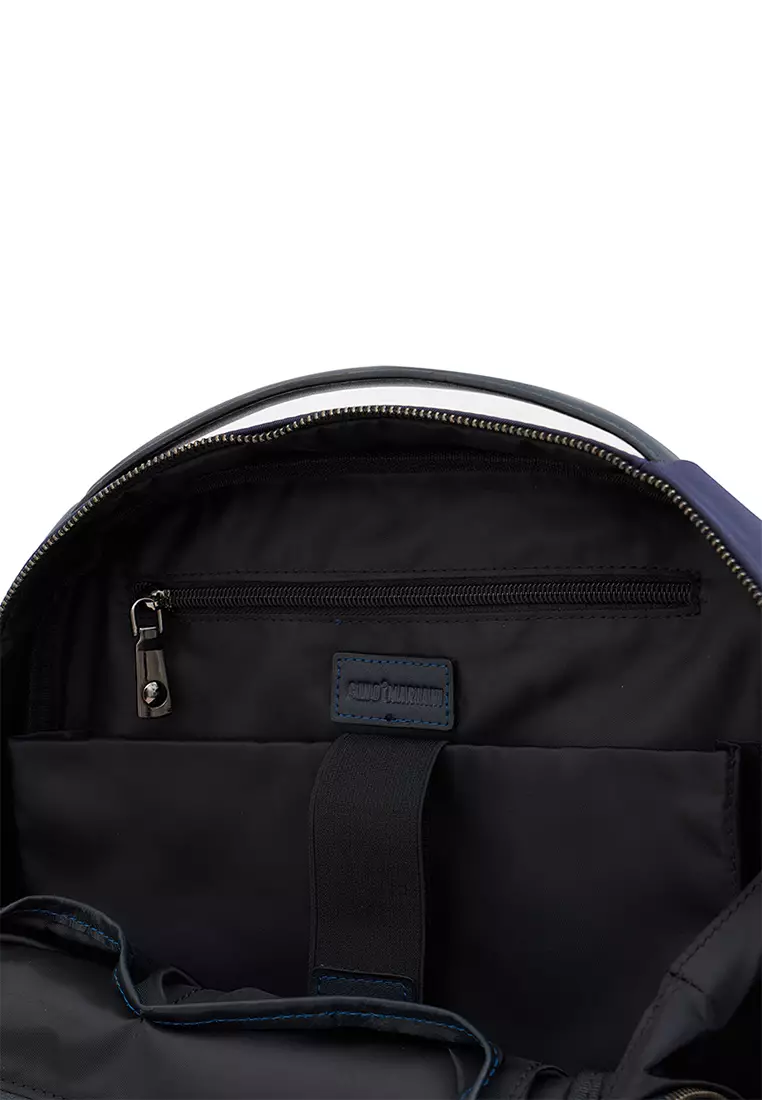 Backpack Tas Ransel Pria Kulit Gino Mariani Greyson Navy