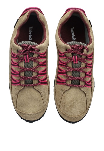 pink and purple timberlands