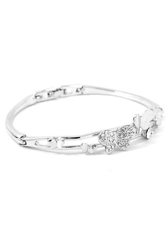 Glamorousky silver Glamorousky Cutie Butterfly Bangle with Silver Austrian Element Crystals Gelang Kristal Austria 93CC0ACA3A26D0GS_1