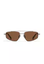 QUAY PIT STOP UNISEX Sunglasses, Gold with honey lens. Brand new! Pit Stop Narrow Aviator Sunglasses by Quay – QUAY main image 2