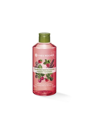 Yves Rocher pink Energizing Raspberry Peppermint Bath Shower Gel 400ml YV460BE56LJNSG_1