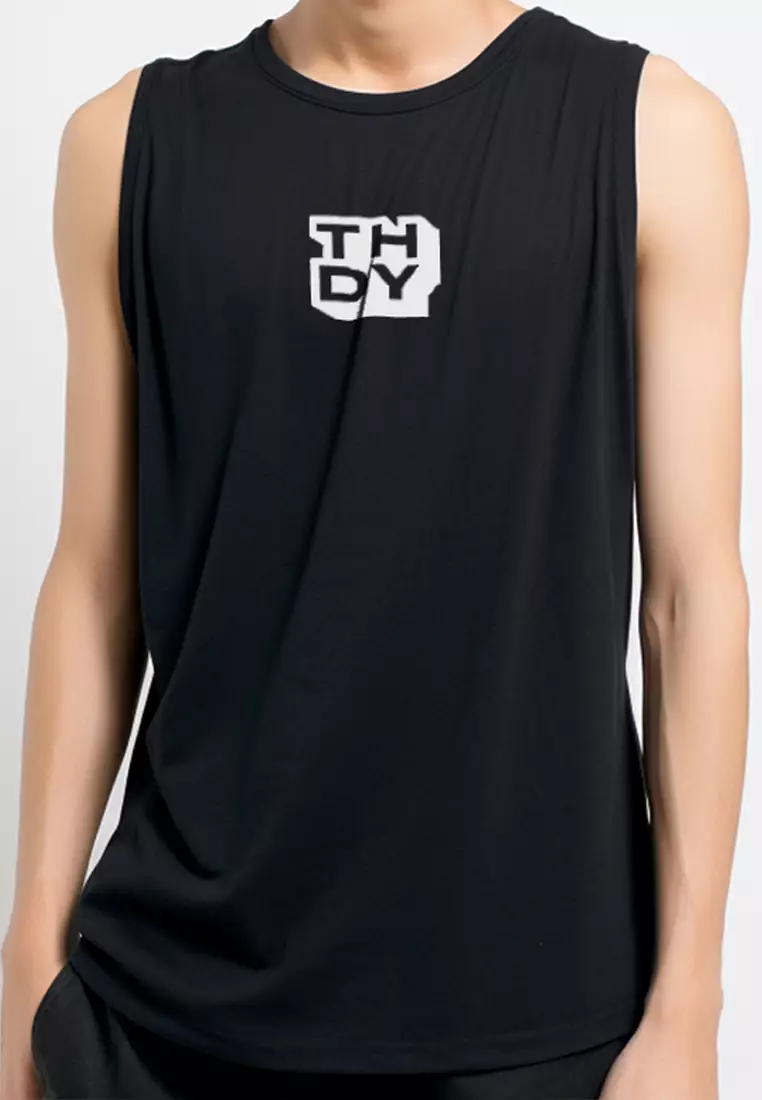 MTL42 Kaos Kutung Pria Casual Svn Thdy Dateng Hitam