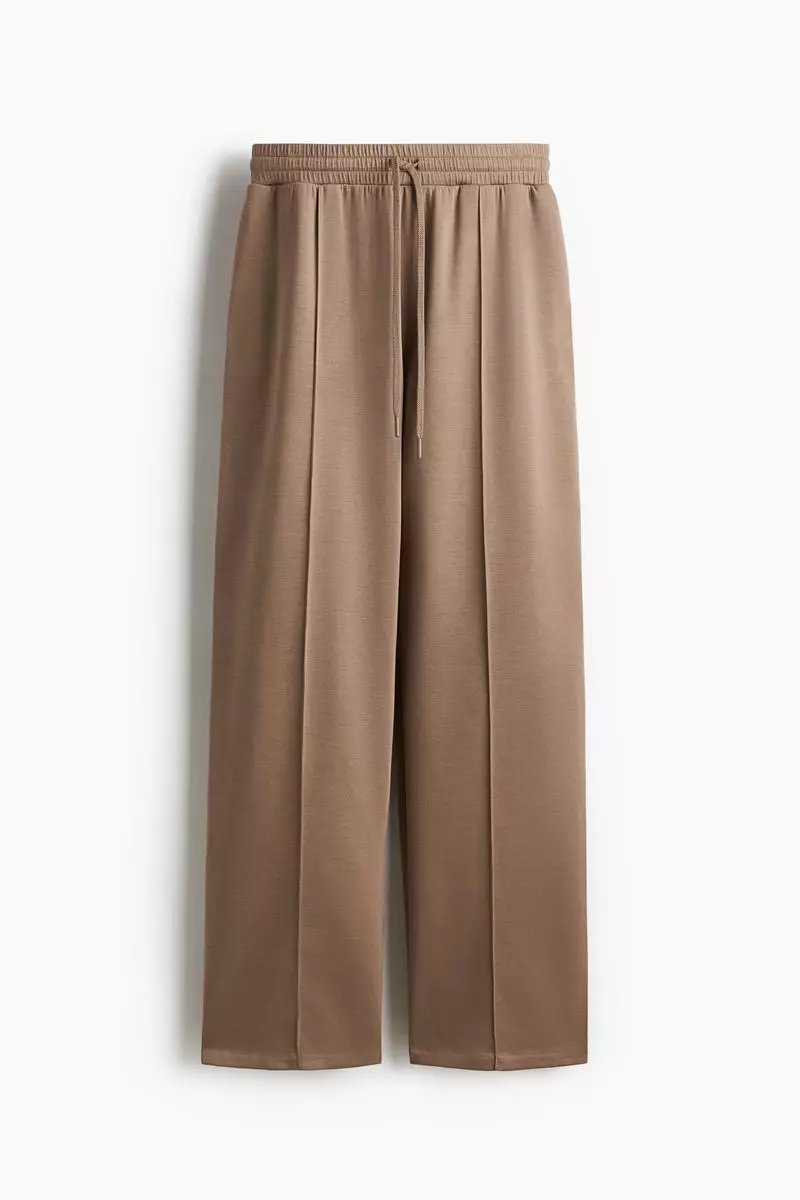 Supersoft crease-front trousers
