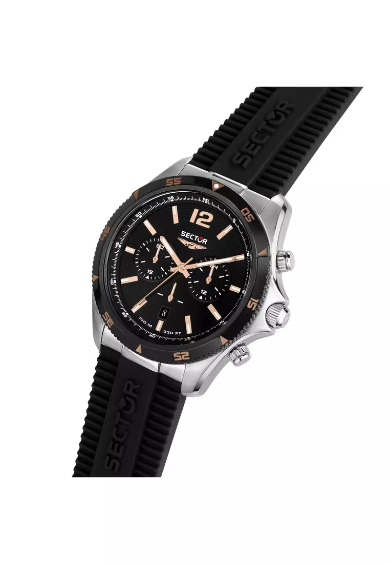 [3 Years Warranty] Sector 650 Collection 45mm Men's Chronograph Quartz Watch R3271631002