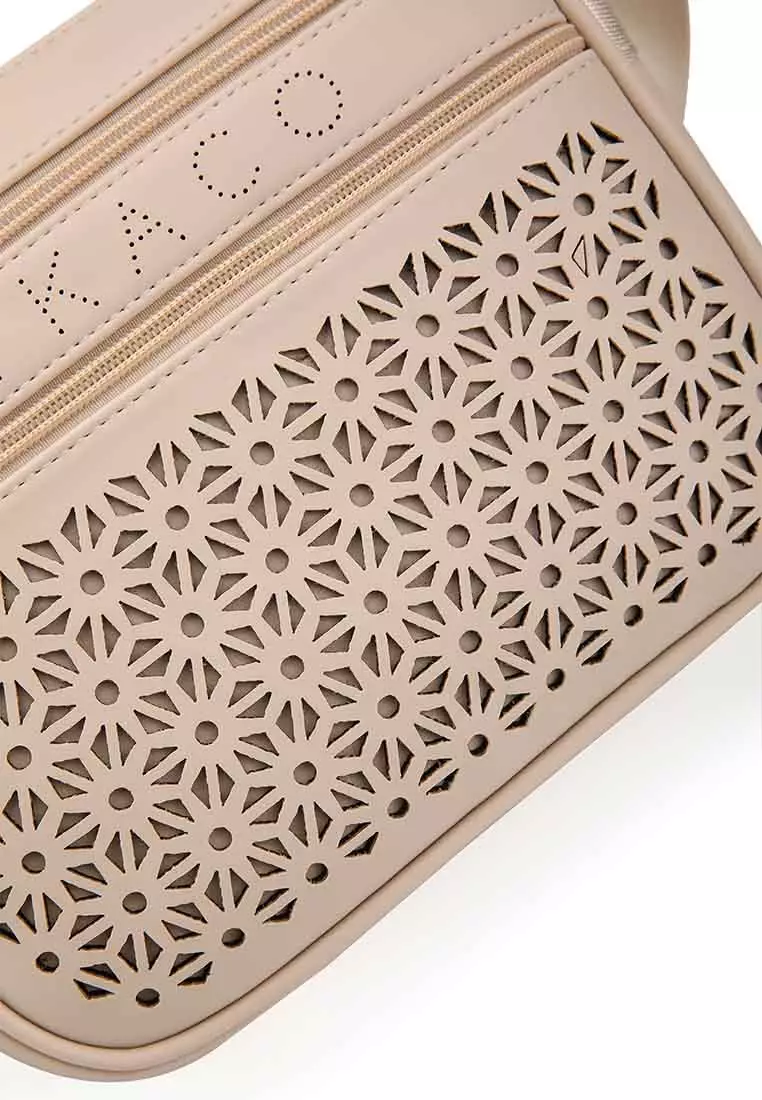 GYKACO DEONA Beige - Tas Wanita Sling Bag - Fashion Top Handle Bag (Import)