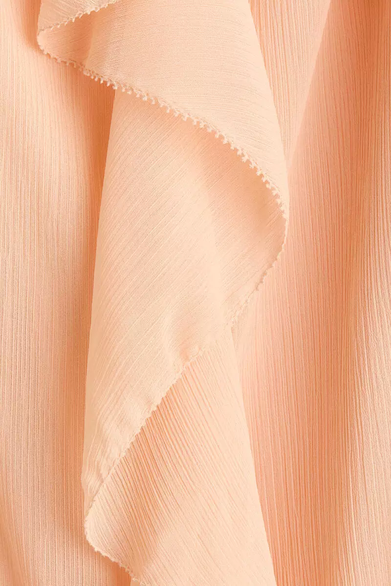 Flounced chiffon dress