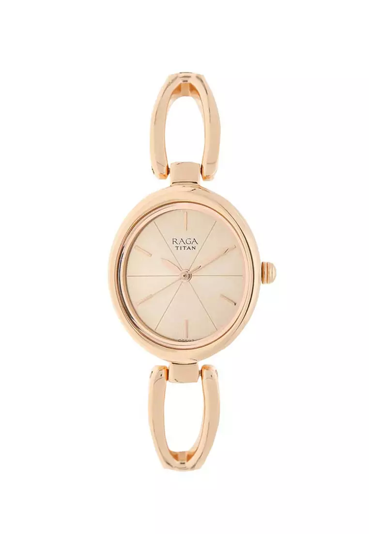 Rose gold titan hot sale raga watches