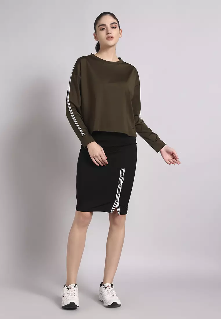 Women’s Sporty Vibe Workwear Black Skirt