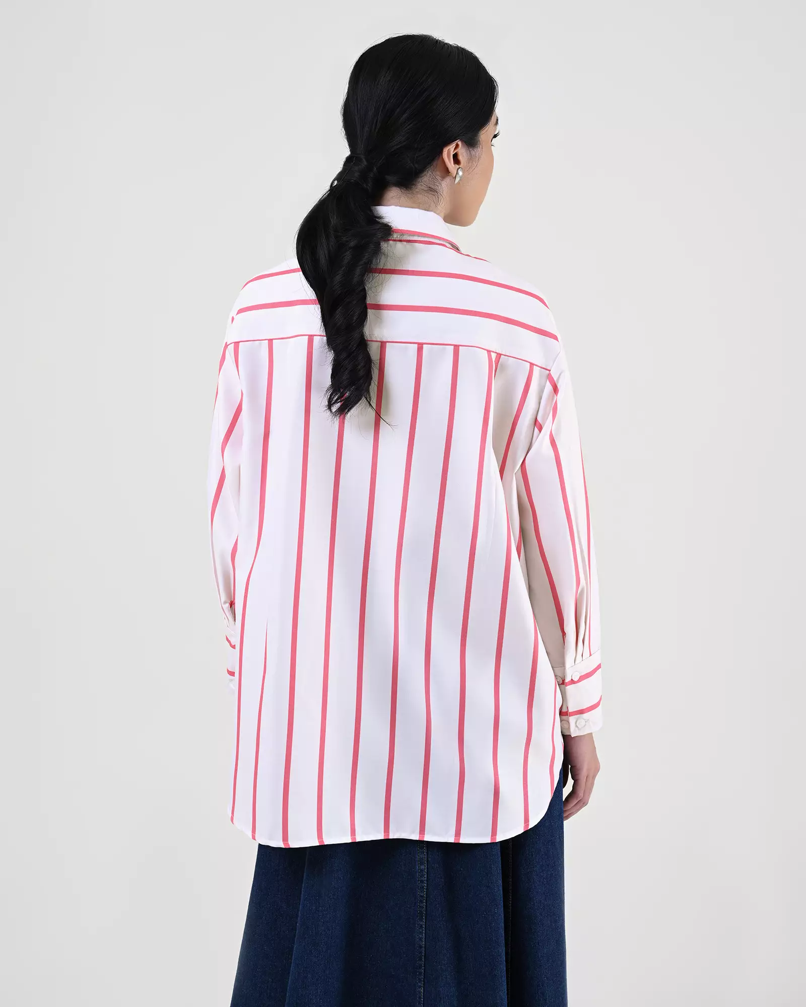 Geulis.id PIPER SHIRT - Stripesfuchsia
