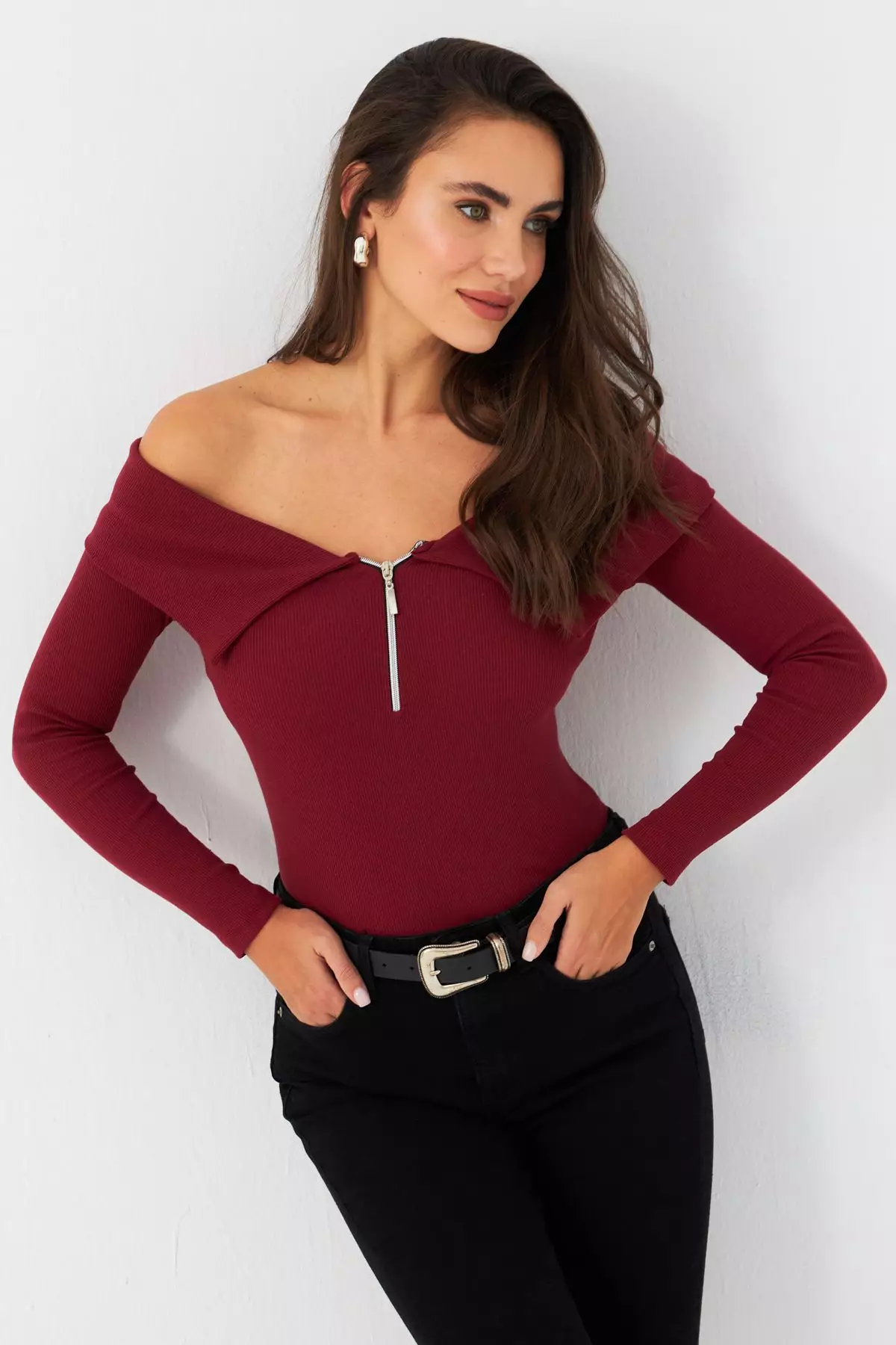 Madonna Collar Blouse