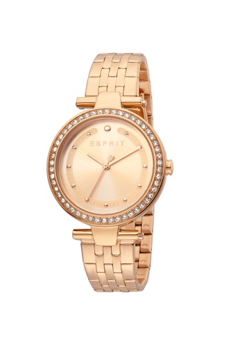 esprit ladies watch rose gold