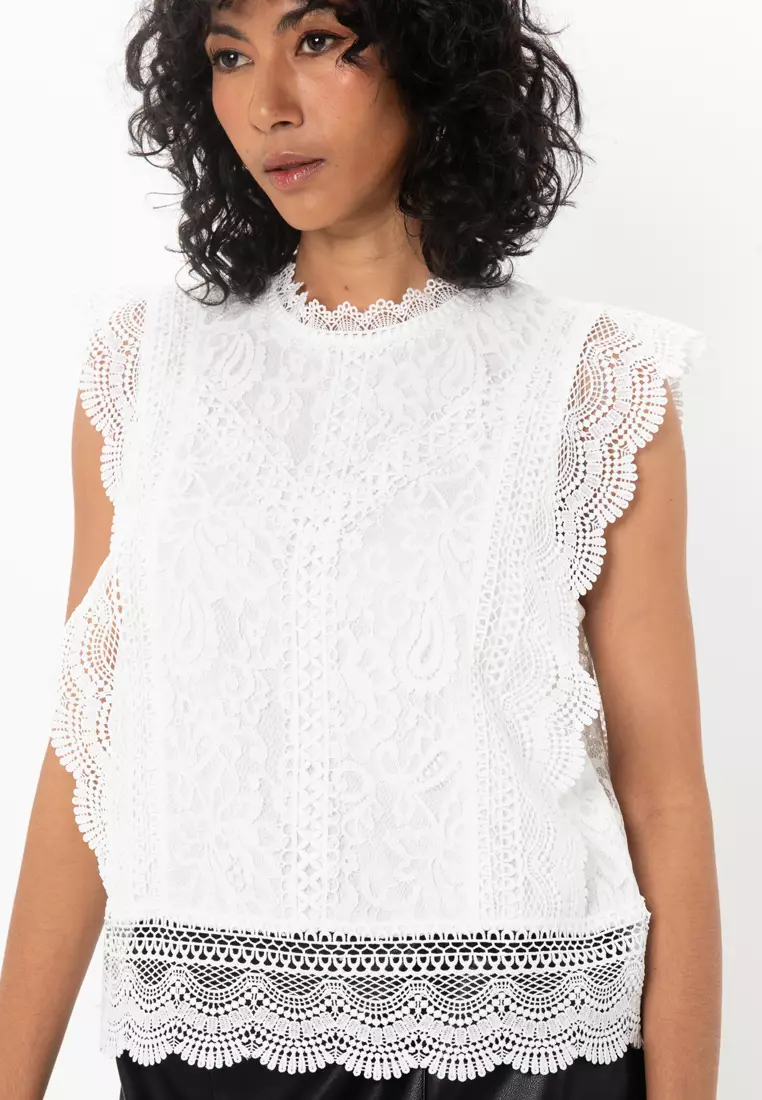 Karo Sleeveless Lace Top