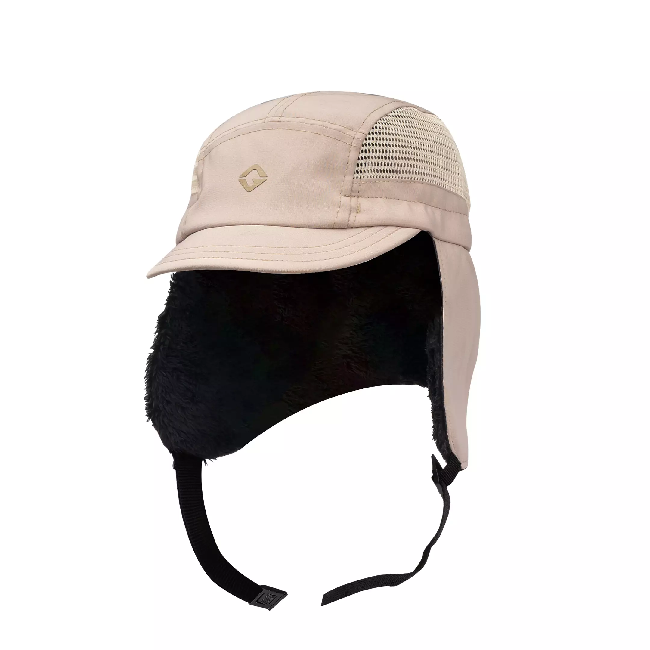 Panel Nylon 5 Panel Earflap Cream