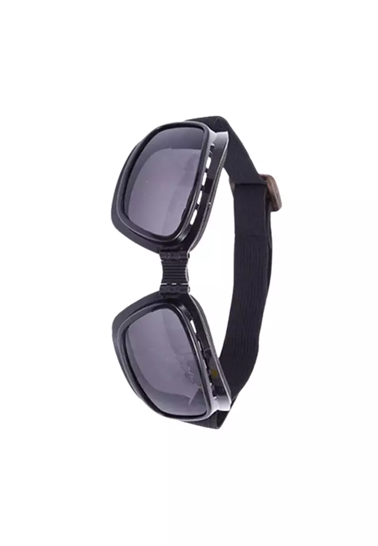 Kacamata Olahraga Ski Motorcycle Safety Goggles Foldable Elastic ORIGINAL - Black