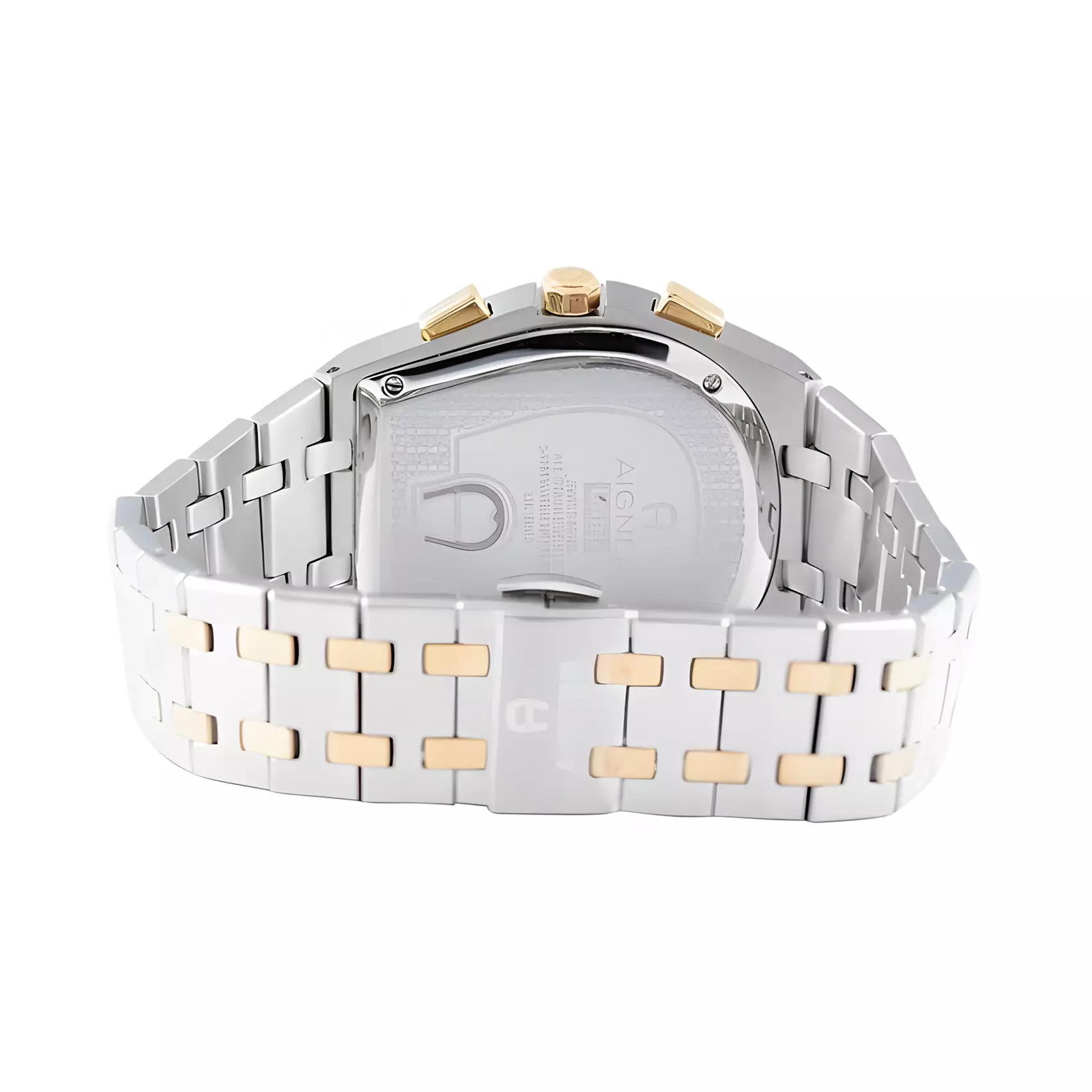 AIGNER - Jam Tangan Pria - White Dial Dual Tone Stainless Steel - ARWGI2100302