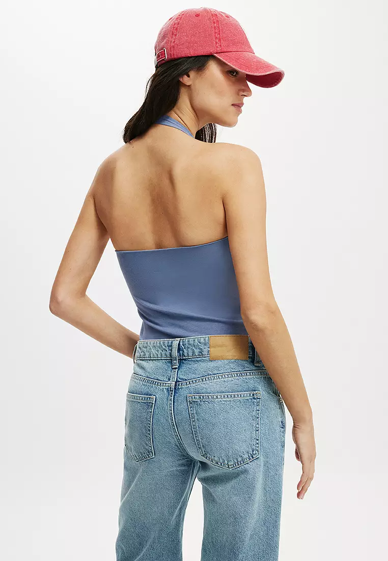 All Day V-Neck Halter Top