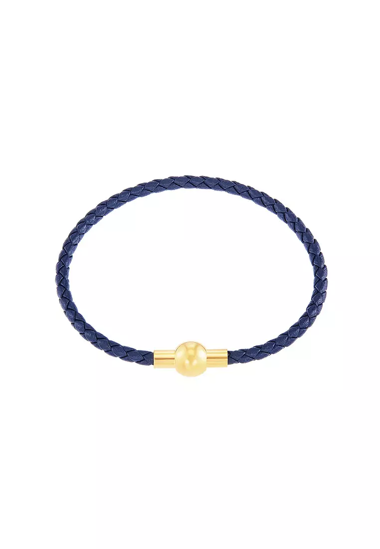 Buy HABIB HABIB Leather Bracelet (Navy Blue Colour) Online | ZALORA ...