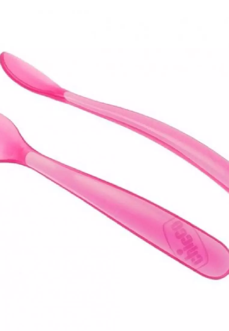 Baby Soft Silicone Spoon 6m+ 2pcs - Girl