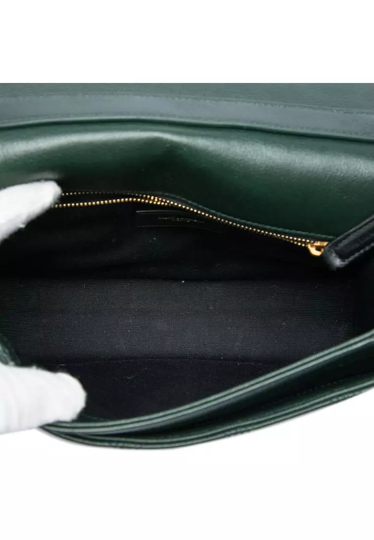Pre-Loved Saint Laurent Small Quilted Lambskin Becky Chain Shoulder Bag