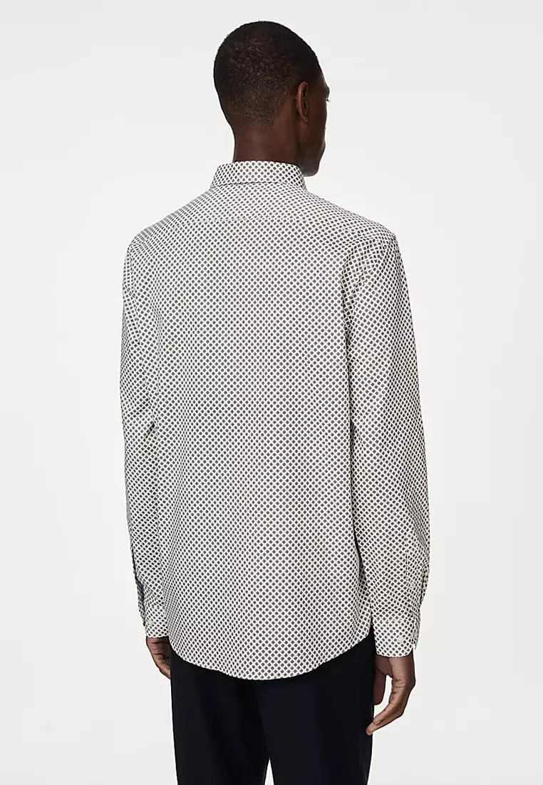 Regular Fit Easy Iron Pure Cotton Shirt