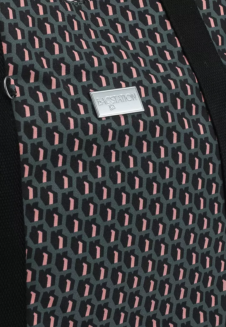 Printed Nylon Shoulder Bag