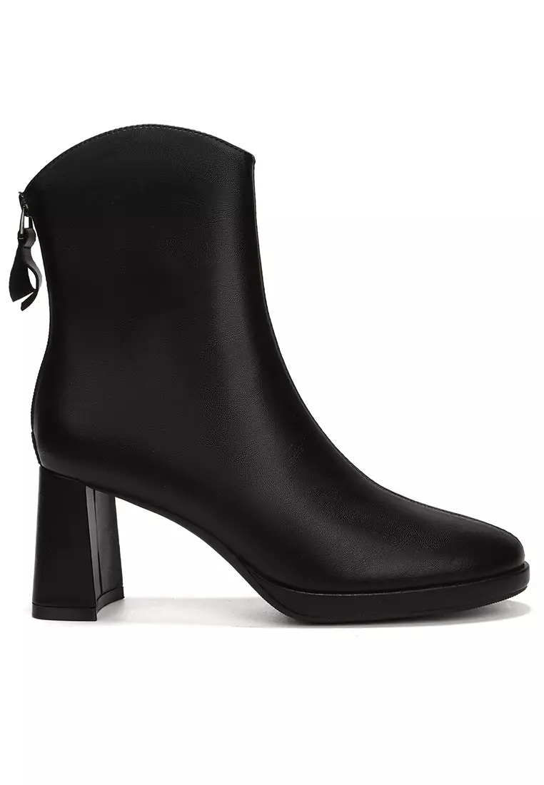Discount on Twenty Eight Shoes  shoes - SKU: 7CM Round Toe Zipper Platform Boots BY975-5