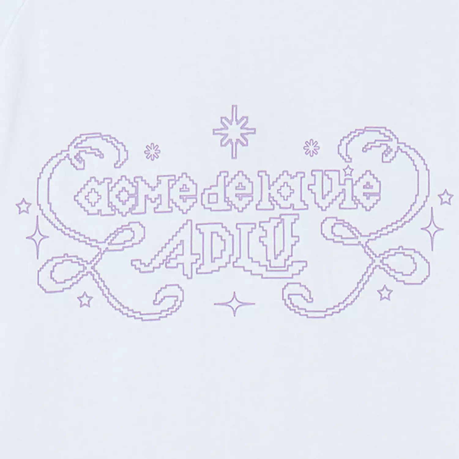 WOMAN PRINCESS FONT LONG SLEEVE T-SHIRT WHITE