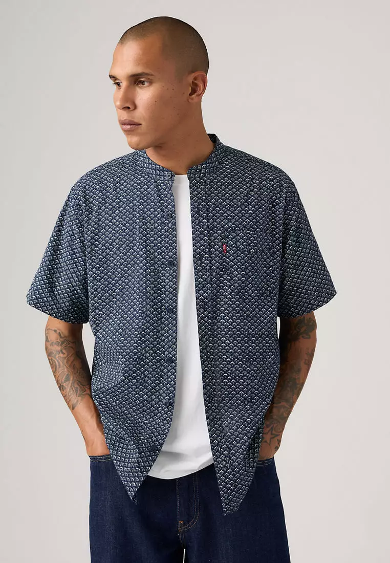 Levi's® Men's Short-Sleeve Banded Collar Shirt (69891-0022)