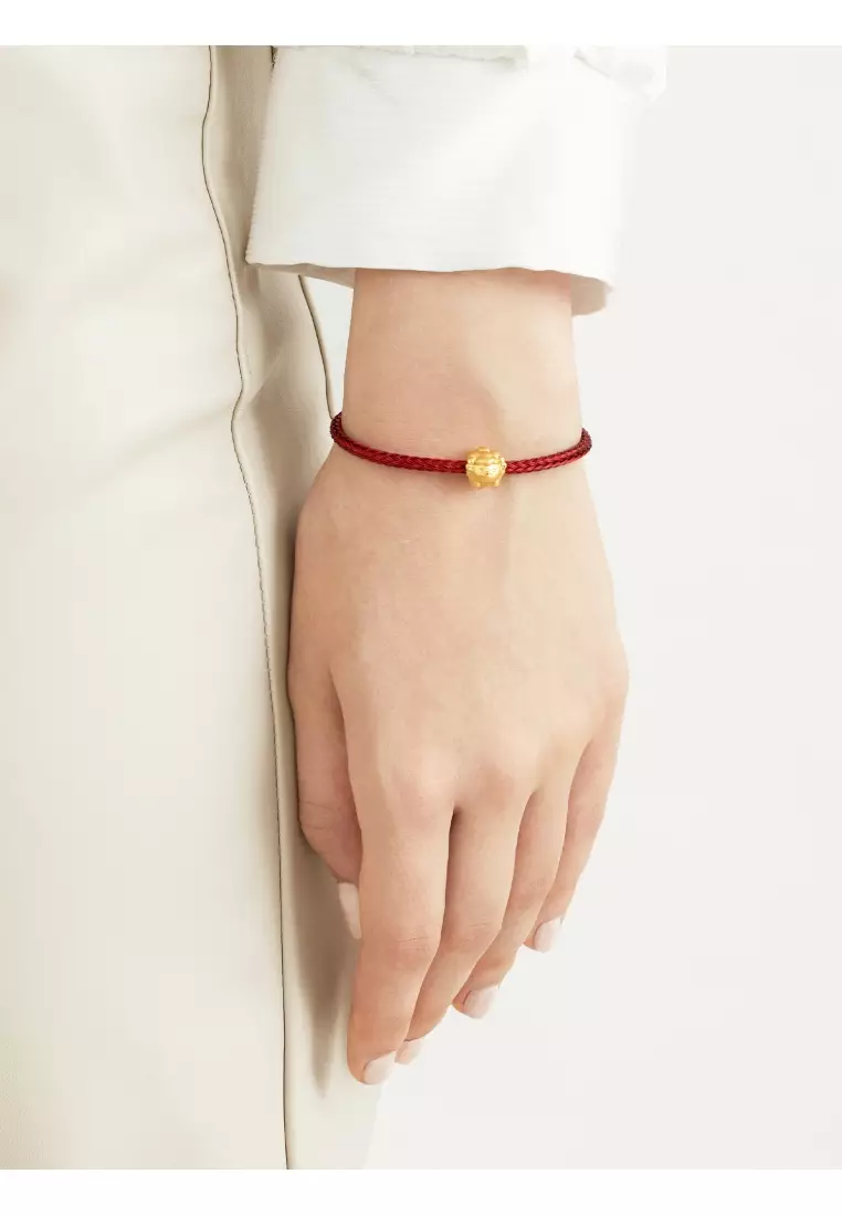 Charme 999 24K Gold Chinese Zodiac Sheep Charm 93698C (Bracelet not included)