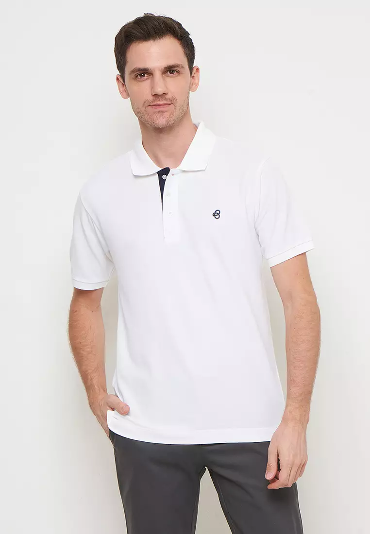 Byford Men Polo Shirt White -WBYPS02SSWHT