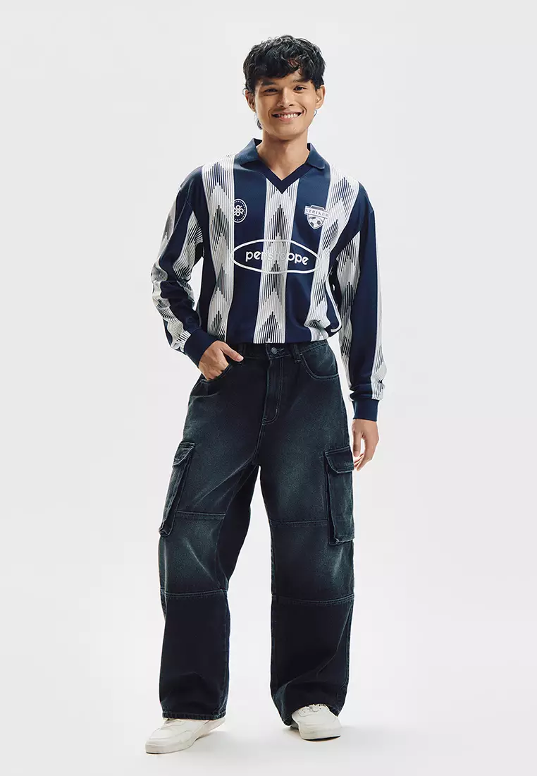 Wide Fit Cargo Jeans