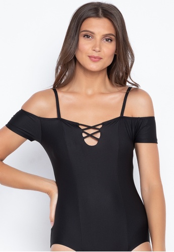 Shop Ashley Collection Strappy Off Shoulder Swimwear  