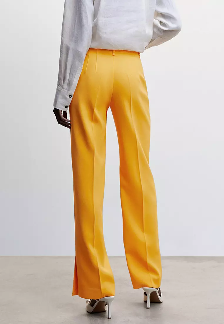 Mango 2024 yellow trousers