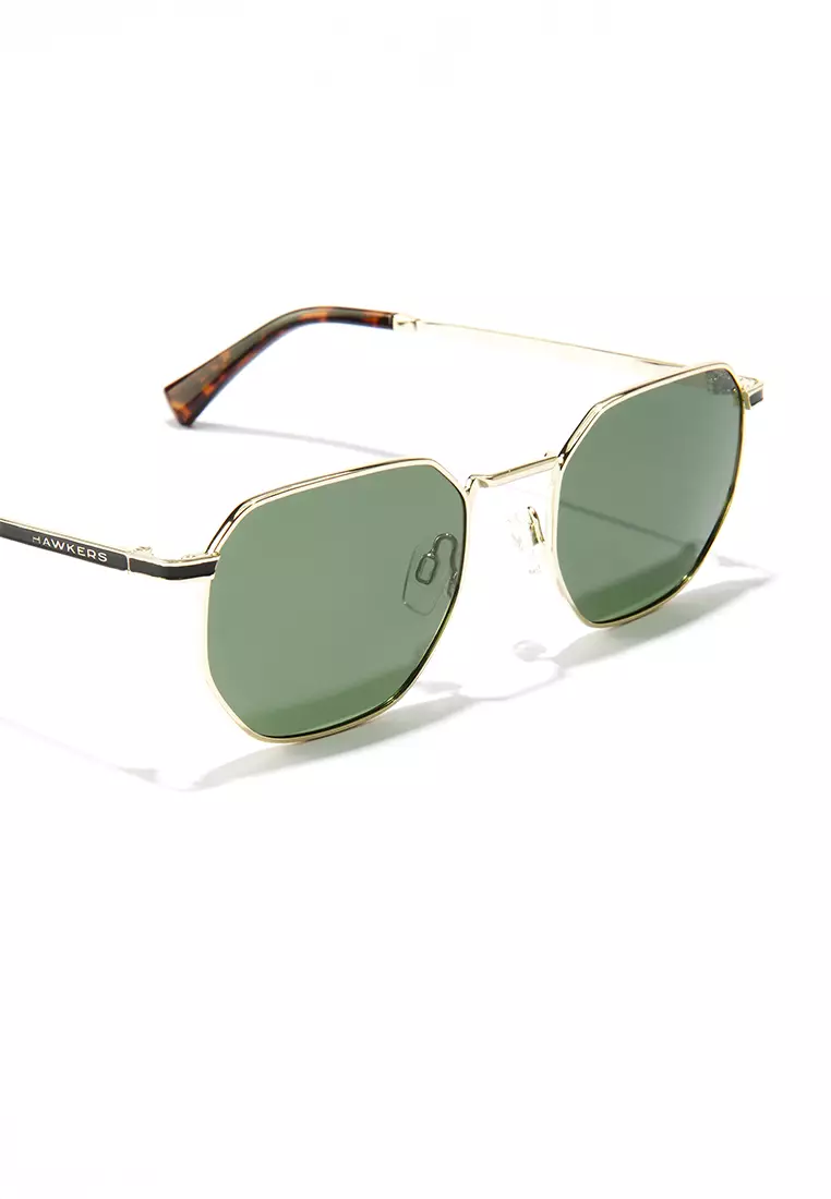 Sixgon - Polarized Gold Aligator Sunglasses for Men and Women, Unisex. Official Product designed in Spain