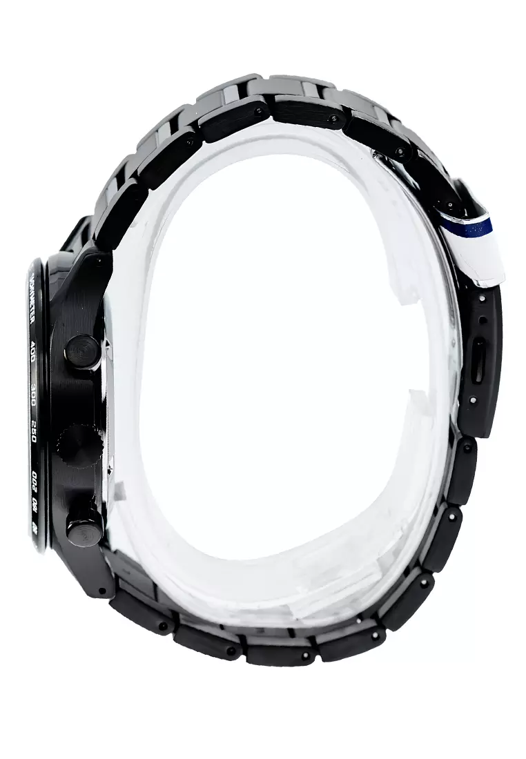 Seiko Chronograph - Jam Tangan Pria - Black - Stainless Steel - SSB415P1