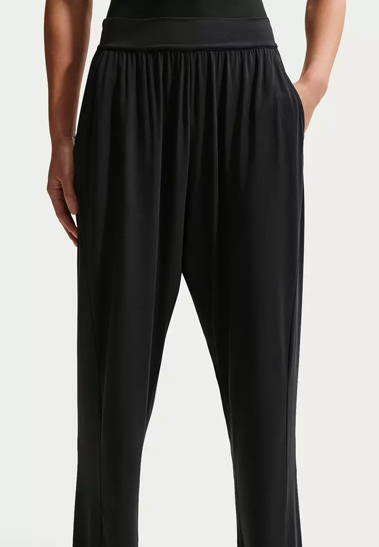 Zenvy Women's Loose Mid-Rise Trousers