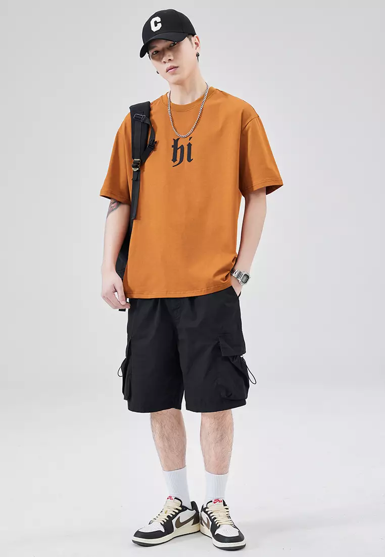 Letter Printed Short Sleeve T-Shirt AY-D902