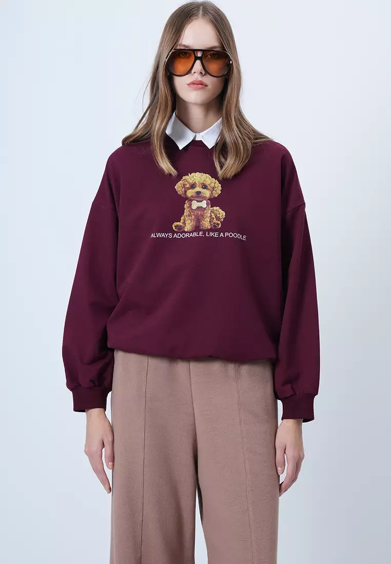Buy Alacati Front Printed Oversize Sweatshirt 2026 Online | ZALORA