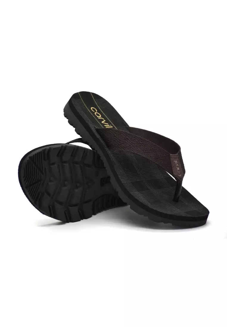 Carvil Sandal Pria Rovigo-M Brown
