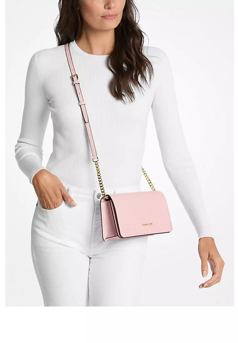 Jet Set Medium Signature Logo Crossbody Bag