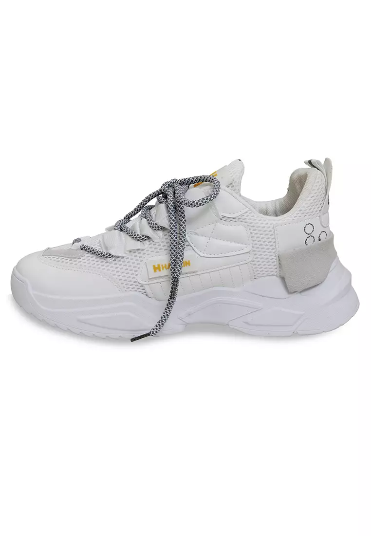 Anando Sepatu Sneakers Tali Pria Kombinasi Warna Casual Sport Shoes Stylish Material Mesh ORIGINAL - Gray