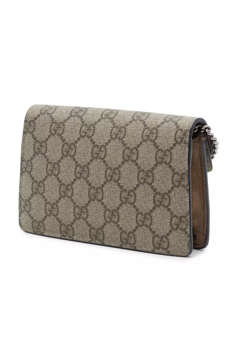 Pre-Loved Gucci Mini Gg Supreme Dionysus Crossbody